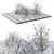 Winter Wonderland Garden Trees Set 3D model small image 1