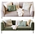 Elegant Botero Sofa: H 71 x 208 x 92 3D model small image 3