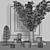 Pampa Grass Vase Decor Set 3D model small image 5