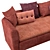 Colorful Oasis: Egoitaliano Nara Sofa 3D model small image 3