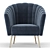 Cozy Elegance: Hurwitz Barrel Chair 3D model small image 1