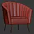 Cozy Elegance: Hurwitz Barrel Chair 3D model small image 3