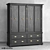 OM Garedrobe OldFashion Moonzana - Elegant Oak Wardrobe 3D model small image 1