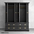 OM Garedrobe OldFashion Moonzana - Elegant Oak Wardrobe 3D model small image 3