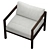 Elegant Eve Lounge Chair: Stylish Design & Premium Materials 3D model small image 2