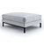 Sleek Elliot Ottoman 3D model small image 1