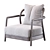 Alison Flexform Armchair: Elegant and Comfortable 3D model small image 3