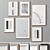 Multi-Framed Picture Set: 6 Frames, 5 Styles 3D model small image 1