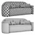 Elegant Frato Milos Sofa 3D model small image 5