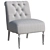 Customizable Slipper Accent Chair: Stylish and Versatile 3D model small image 5