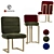  Stylish Chair Set | Modern Design 3D model small image 1