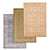 Textured Carpets Set 1973 3D model small image 1