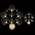 Golden Butterfly Crystal Wall Light 3D model small image 1