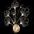 Golden Butterfly Crystal Wall Light 3D model small image 2