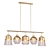 Elegant Amber Pendant Chandelier 3D model small image 1
