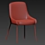 Luxury Upholstered Dining Chair 3D model small image 3