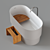 Agape Immersion Freestanding Bathtub with Fez Tap and Ascension Seat 3D model small image 3