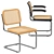 Modern Wicker Cesca Chair 3D model small image 1