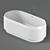 Lariana Agape: Elegant Freestanding Bathtub 3D model small image 1