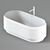 Lariana Agape: Elegant Freestanding Bathtub 3D model small image 5
