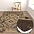 Luxury Textured Carpet Set 3D model small image 5