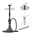 Elegant Mattpear Hookah 3D model small image 1