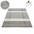 Harper Gray Wool Rug 3D model small image 1