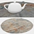 Round Carpet Set: Versatile 6-Piece Collection 3D model small image 3