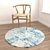 Round Carpet Set: Versatile 6-Piece Collection 3D model small image 4