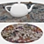 Round Carpets Set: Versatile and High-Quality 3D model small image 3