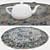 Versatile Round Carpets Set 3D model small image 3