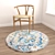 Round Carpet Set: Versatile and Stylish 3D model small image 4