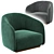 Elegant Fendi Casa Fanny Armchair 3D model small image 1