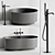 Sleek Arc Bathroom Fixture 3D model small image 1