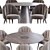Elegant Daisy Chair & Bertoia Table 3D model small image 4