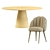 Elegant Daisy Chair & Bertoia Table 3D model small image 5