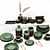 Elegant Decor Cookware Set 3D model small image 1