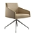 Arper Saari AC Trestle Swivel: Sleek & Versatile Armchair 3D model small image 1