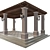 Elegant Pergola with High-Quality Textures 3D model small image 2