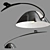 Elegant Pluma Suspension Lights 3D model small image 1