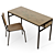 PBR School Classroom Furniture 3D model small image 3