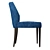 Versmissen Jasy: Stylish Fabric Dining Chair 3D model small image 3