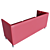 Modern Red Leather Sofa 3D model small image 3