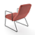 Sleek Sancale Elle Armchair: Swivel & Lock. 3D model small image 6