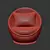 Milo Baughman Modern Swivel Chair 3D model small image 3
