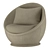Milo Baughman Modern Swivel Chair 3D model small image 4
