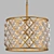 Spencer Hoop 45 Brass Chandelier 3D model small image 1