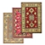 Luxury Carpet Set: High-Quality Textures 3D model small image 1