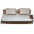 Luxury Leather Caprera Sofa 3D model small image 3