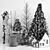 Festive Christmas Decor Set 3D model small image 5